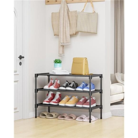 Kitsure Shoe Rack - Non-Woven Shoe Rack Shelf, Shoe Organizer for Closet, - Picture 2 of 7